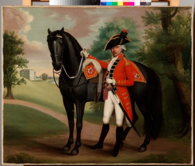 Retrato de un caballero en uniforme militar de Thomas Peat